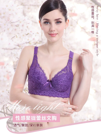 Sujetador pequeño de copa completa y fino, talla grande, sin aros