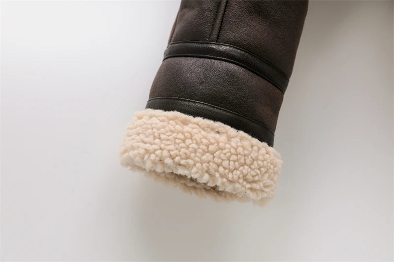 RARF 2026 Neue Damenmode Dicke Warme Kunstfelljacke Mantel