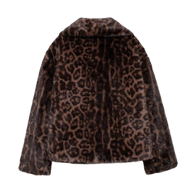 Abrigo de piel sintética de felpa esponjosa para mujer 2026 Otoño Invierno Novedades en prendas de abrigo