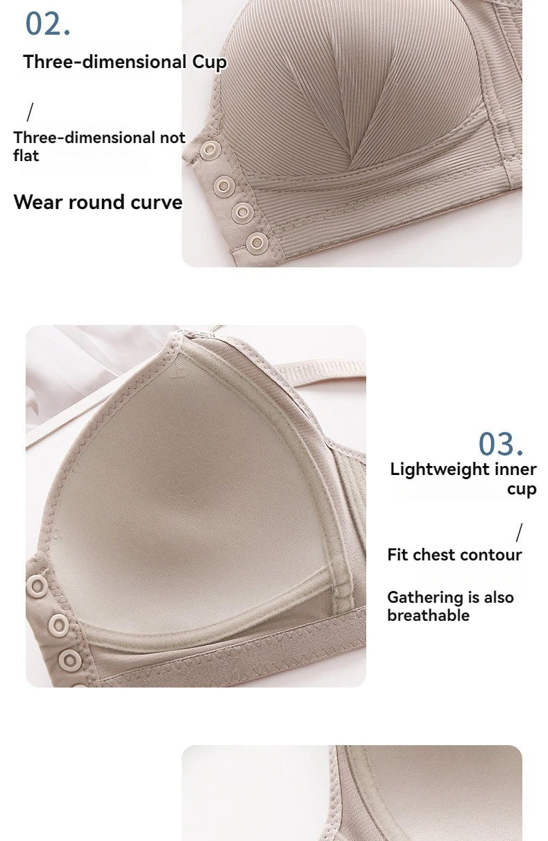 Sujetador push up sexy con hebilla delantera ajustable para MUJER