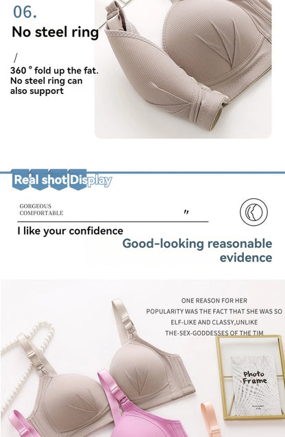 Sujetador push up sexy con hebilla delantera ajustable para MUJER