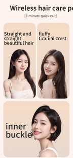 Neuer Mini-Haarglätter, wiederaufladbar, tragbar, mit Verbrühungsschutz, kabellos, USB-Ladefunktion