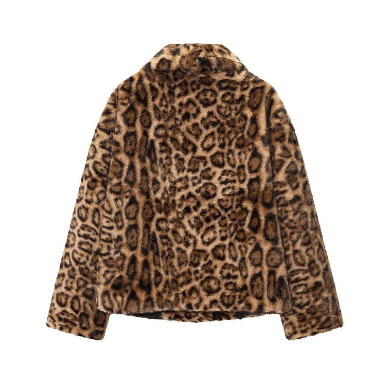 Abrigo de piel sintética de felpa esponjosa para mujer 2026 Otoño Invierno Novedades en prendas de abrigo